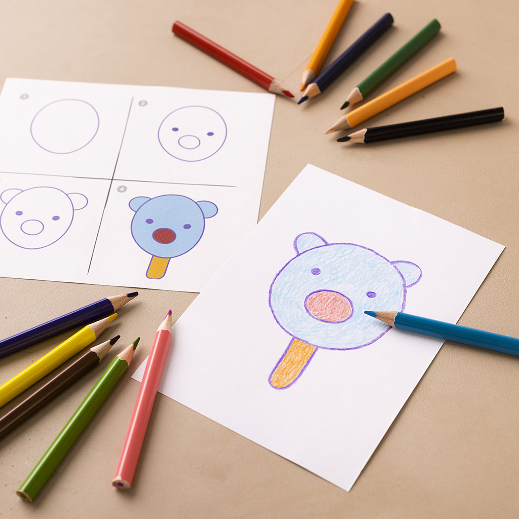 Learn to draw cakes and sweets